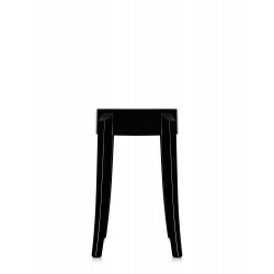 Tabouret Charles Ghost (hauteur 46 cm), couleur noir, vue de face