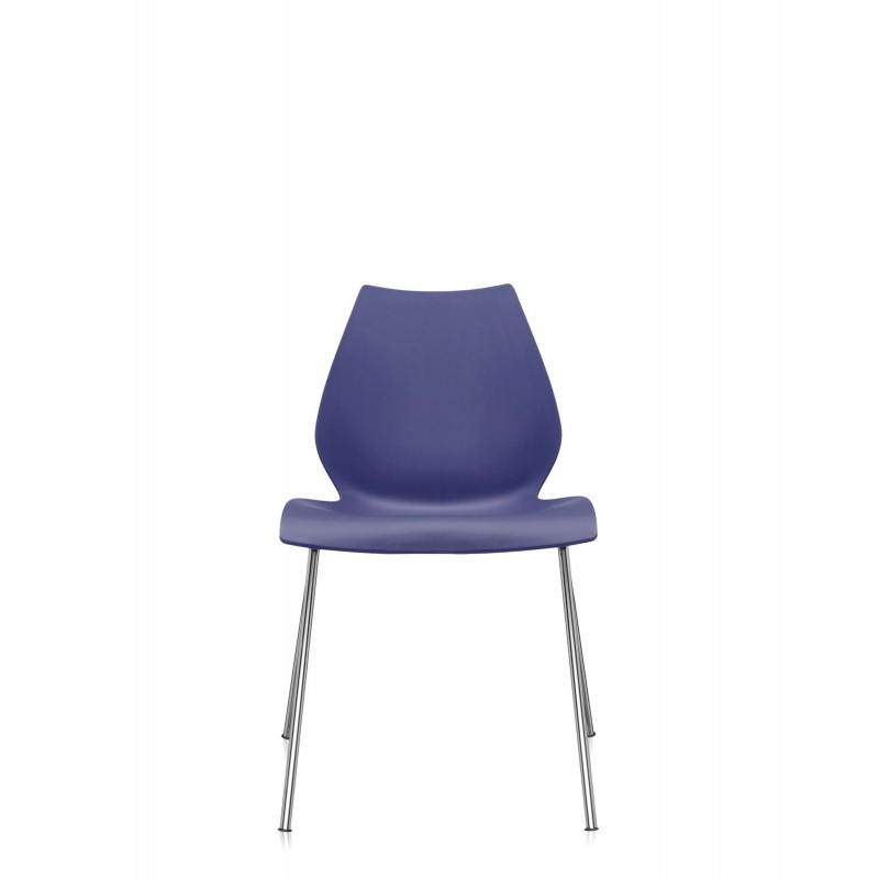 chaise bleu marine MAUI vue de face chaise bleu marine MAUI vue de face