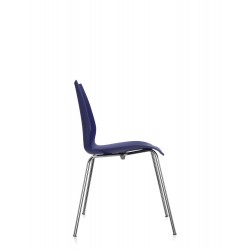 chaise bleu marine MAUI vue de profil