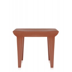 Table d'appoint Bubble rouge terre, vue de face