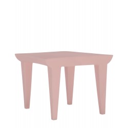 Table d'appoint Bubble rose, vue de 3/4