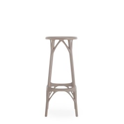 Tabouret A.I. Stool Light de couleur gris, hauteur 75 cm