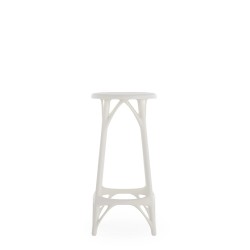Tabouret A.I. Stool Light de couleur blanc, hauteur 65 cm
