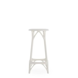 Tabouret A.I. Stool Light de couleur blanc, hauteur 65 cm