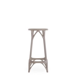 Tabouret A.I. Stool Light de couleur gris, hauteur 65 cm