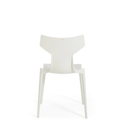 Chaise Re-Chair de couleur blanche, vue de dos