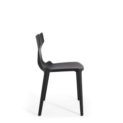Chaise Re-Chair de couleur noire, vue de profil