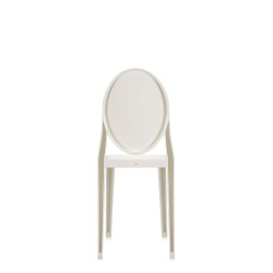 Chaise blanche Kartell Victoria Ghost, vue de dos