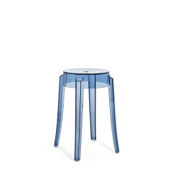 Tabouret Charles Ghost (hauteur 46 cm), couleur bleu poudré