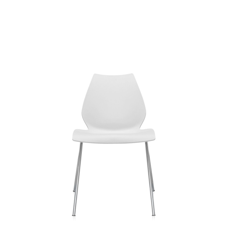 chaise blanche MAUI vue de face chaise blanche MAUI vue de face