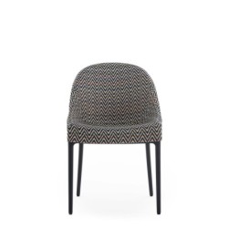 Chaise Kartell ELEGANZA ELA MISSONI motif zigzag vue de face