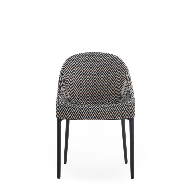 Chaise Kartell ELEGANZA ELA MISSONI motif zigzag vue de face Chaise Kartell ELEGANZA ELA MISSONI motif zigzag vue de face