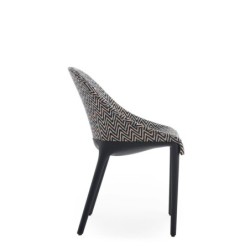 Chaise Kartell ELEGANZA ELA MISSONI motif zigzag vue de profil