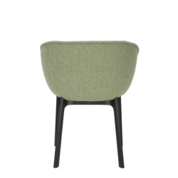 Chaise Kartell CHARLA tissu orsetto vert vue de dos