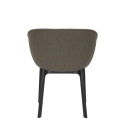 Chaise Kartell CHARLA tissu orsetto marron vue de dos