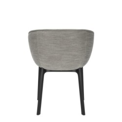 Chaise Kartell CHARLA tissu antibes gris clair vue de dos