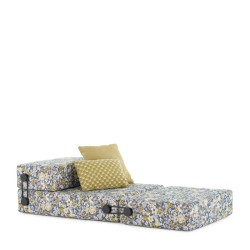 chauffeuse TRIX OUTDOOR LIBERTY, tissu Artemis, couleur jaune, vue 3/4