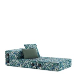 chauffeuse TRIX OUTDOOR LIBERTY, tissu Artemis, couleur sauge, vue 3/4