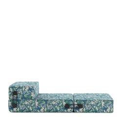 chauffeuse TRIX OUTDOOR LIBERTY, tissu Artemis, couleur sauge, position ouverte