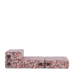 chauffeuse TRIX OUTDOOR LIBERTY, tissu Artemis, couleur rouille, position ouverte