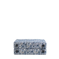 chauffeuse TRIX OUTDOOR LIBERTY, tissu Artemis, couleur bleu, position fermée