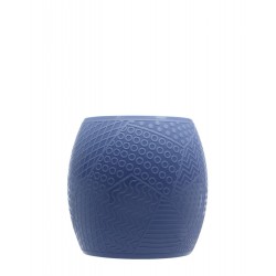 Tabouret bleu, ROY de Kartell, vue de face