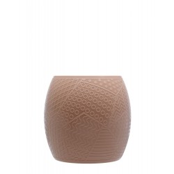 Tabouret rose poudré, ROY de Kartell, vue de face